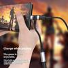 1 Stück Geflecht 12cm PD Kabel Klinke Universal Tragbar 2 in 1 USB C Kopfhöreradapter 10W Dongle Typ C Ladekabel