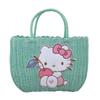 Pastoral Style Influencer Ladies Handbag: Imitation Rattan Woven Picnic & Shopping Basket Bag