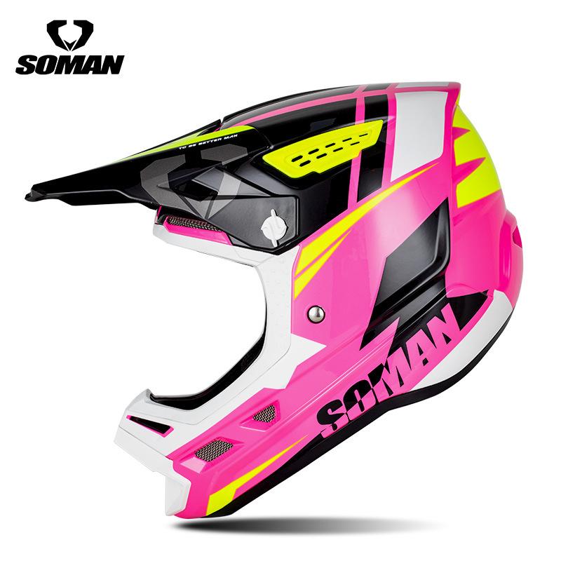 2025 New SOMAN Motorcycle Helmet Adult Riding Off Road Helmet Personalized Helmet Motocross Casco Motorbike Capacete CE Approved S