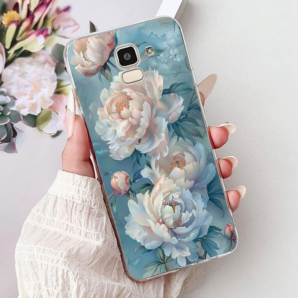 Clear For Samsung J6 2018 Case SM-J600F Cute Fashion Funny Painted Back Cover For Samsung Galaxy J6 2018 Phone Case J600G J600FN