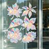 3 Sheets Rainbow Leaf Window Clings Prism Static PVC Window Decals for Bird Strike Prevention Reusable Window Sticker for Glass Doors Windows