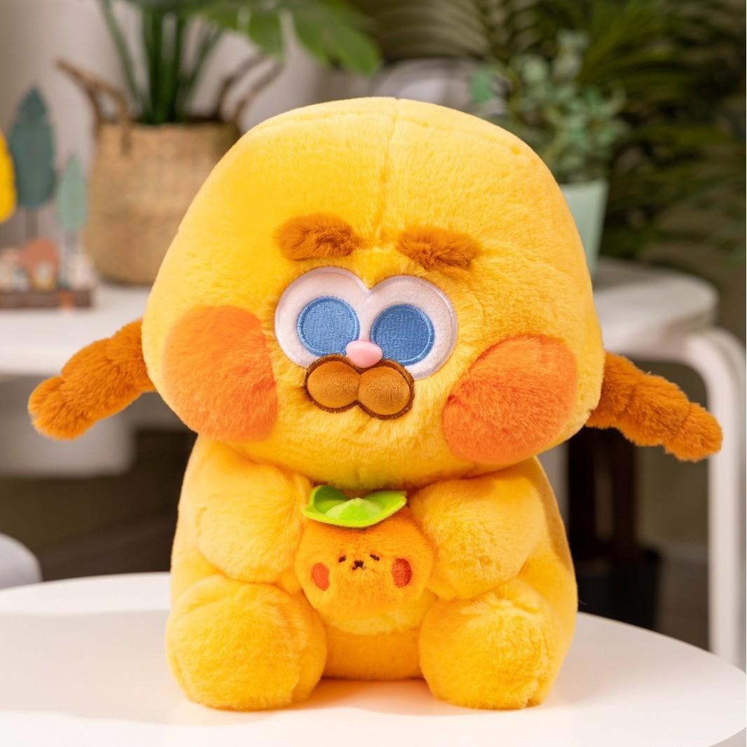 

Persimmon Bee Bread Decorated Stuffed Toy Doll Pillow Children Birthday Gift Persimmon,20cm/7.87in