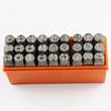 27-Piece Steel Letter and Number Punch Set for Leathercraft