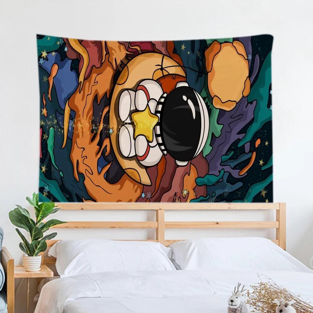 Astronaut Cartoon Tapestry Office Living Room Decoration Home Wall Tapestry