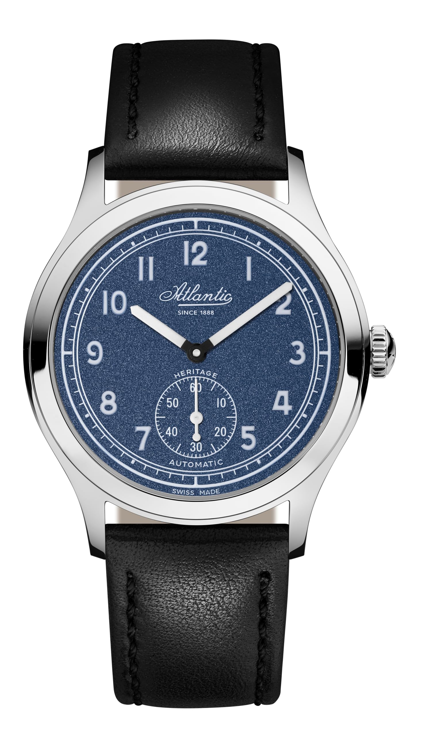 

Atlantic Automatic Black Watch, 53760.41.53, Men s, синій