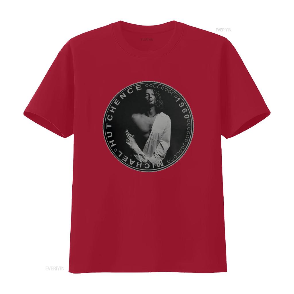 Michael Hutchence Z Inxs Cool Tričko S Potiskem Mincí Vintage Styl vintage Vyprané Měkké designové oblečení streetwear móda