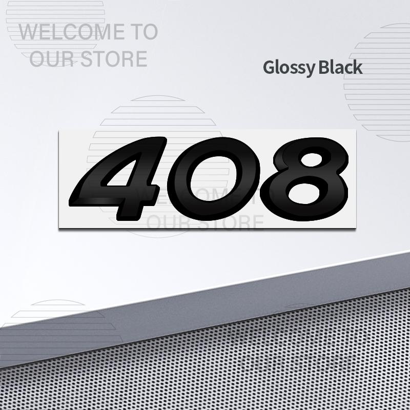 Car Decor Metal For p333 206 207 208 407 107 508 106 301 307 308 405 408 Emblem 3D Sticker Accessories Tail Rear Trunk Decals 333p