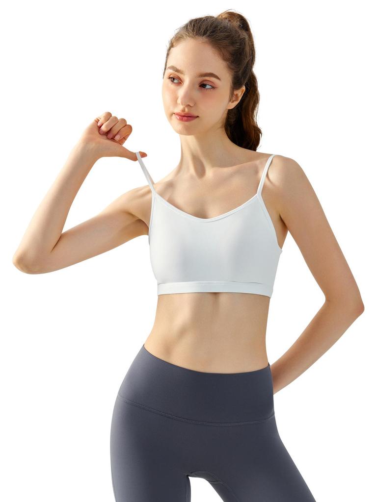 Seamless Casual Sports Bra for Women: Beautiful Back, Nude Feel, Adjustable Yoga Tank