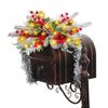 Seasonal Pine Cones Dead Branch Easy Installation Mailbox Garlands Battery Operated Wreath for Door Wall Window Use