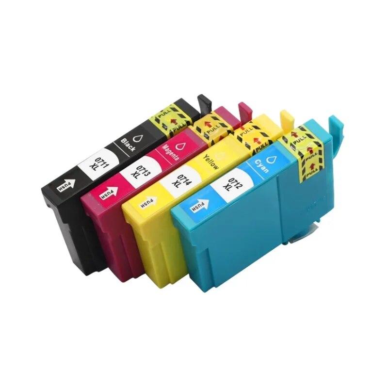 1-5set 71 0711 T0711 0714 Ink Cartridge for EPSON Stylus SX215/SX218/SX400/SX405/SX405WiFi/SX410/SX415/SX510W SX515W Printer