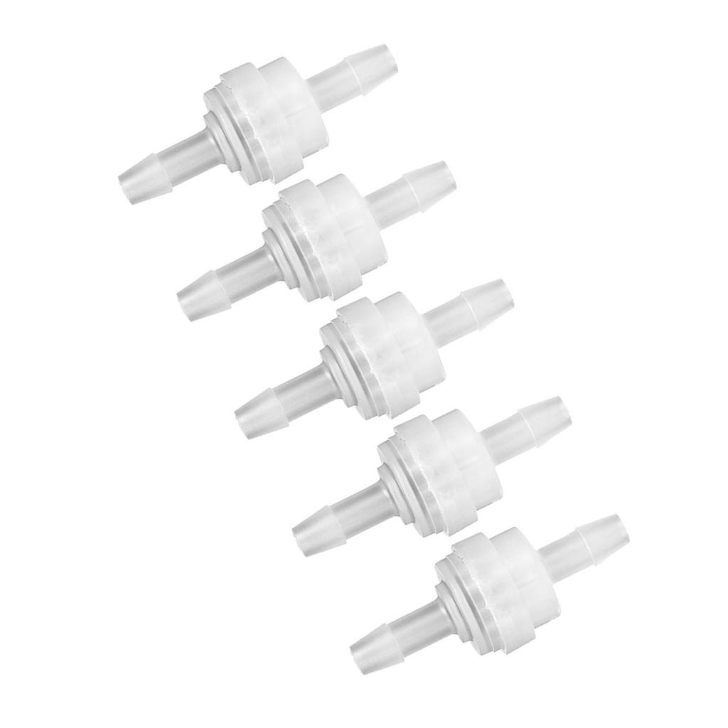 5PCS Plastic Check Valve Non Return One Way Valve for Water Treatment(5mm )