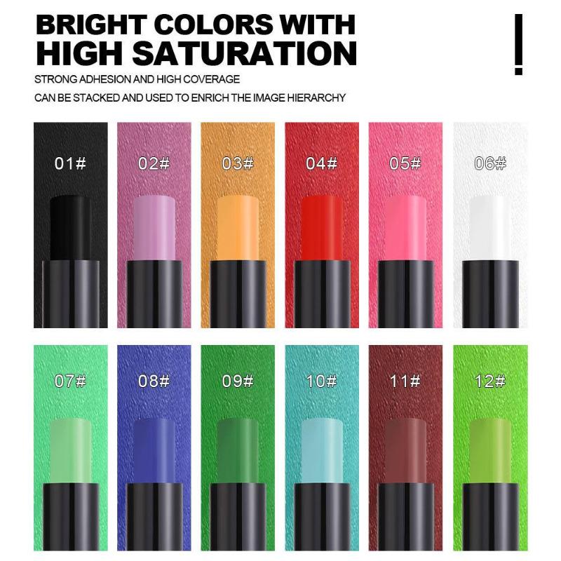 Halloween Matte Mist Lippenstift Wasserdicht Crayon Nude Feuchtigkeitsspendende Lippenbalsam Gesichtsfarbe Bühne Make-Up-Tool Kosmetik