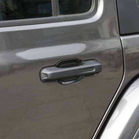 Door Handle Bowl Recess Guard Trim Cover Exterior Kits For Jeep Wrangler JL JLU
