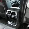 For Jaguar F-Pace 2016 2017 2018 Matte Car Armrest Box Rear Air Condition Vent Outlet Cover Trim Interior Mouldings Accessories