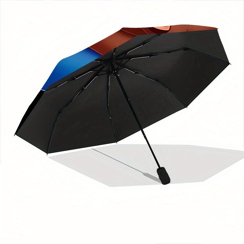 1pc Snow White Happy Dwarf Automatic Open/CloseUmbrella-CuteUmbrella with Cute Design, Portable 3-Fold Compact Umbrella for Men & Women, Val