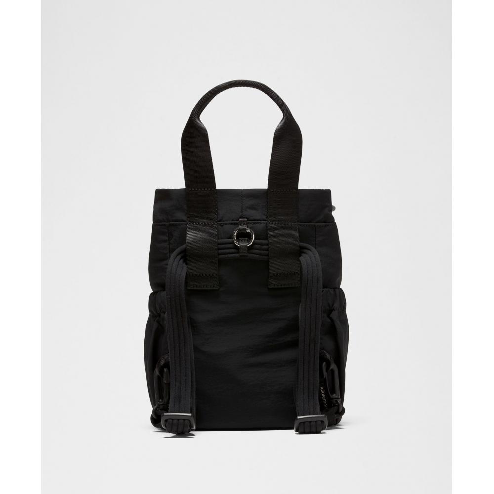 Lululemon Convertible Drawstring Bucket Bag Mini 5L Blk Onge Slvr