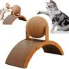 Katzen-Spielzeugball Holz-Kratzbaum Sisal-Kratzbrett Abriebfestes Schleif-Pfoten-Spielzeug Massivholz-Schaber für Katzen