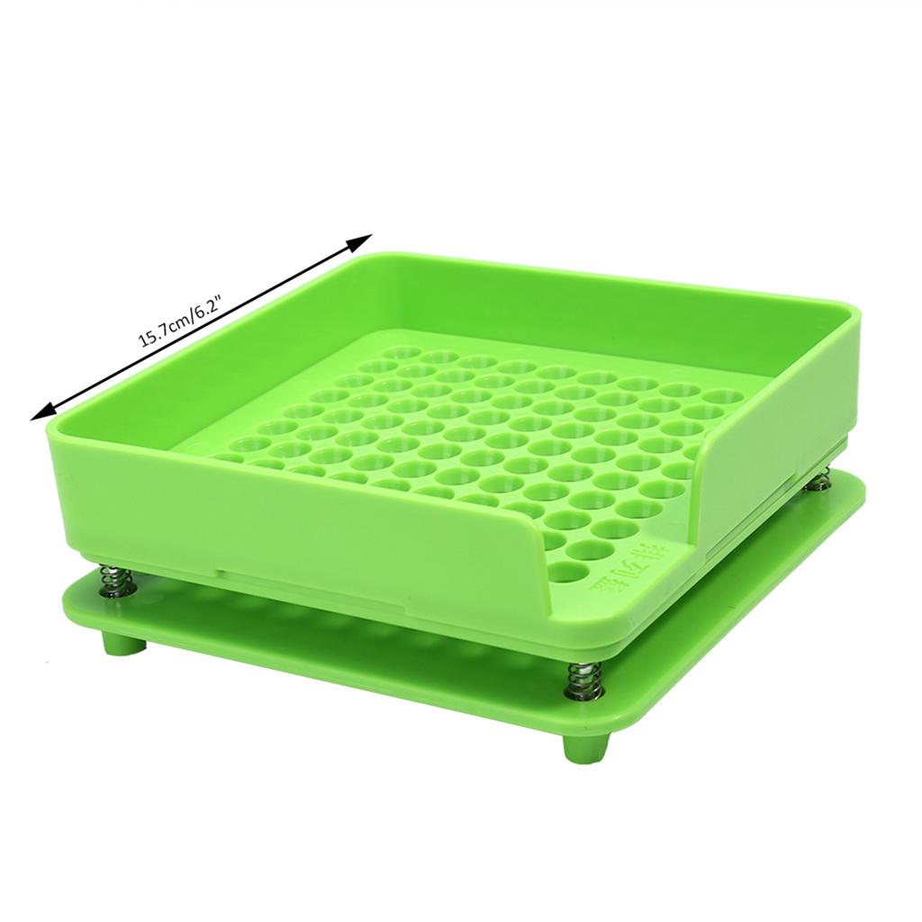2Colors Plastic 100Holes 0# Capsule Powder Filler Plate Manual Filling Machine Tool