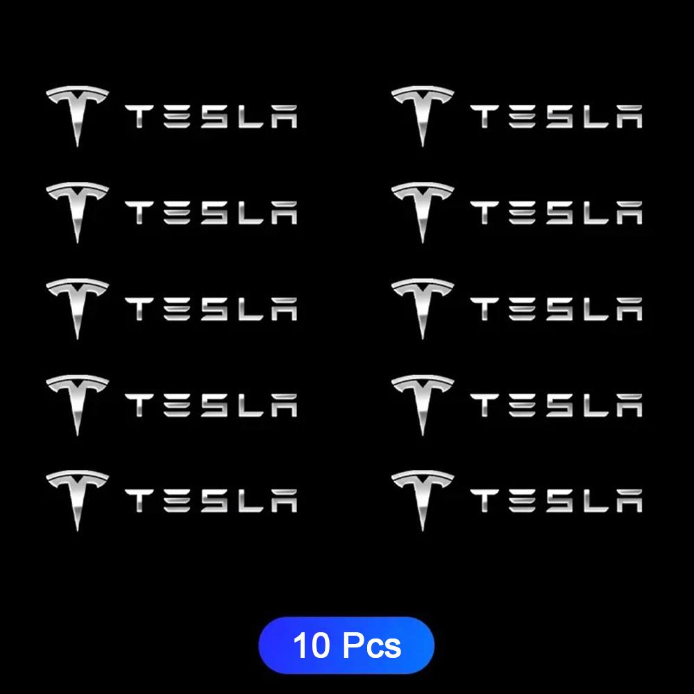 3D Metal Car Decorative Sticker Badge Decal Interior Accessories for Tesla Model 3 Model S X Model Y Roadster SpaceX Cybertruck