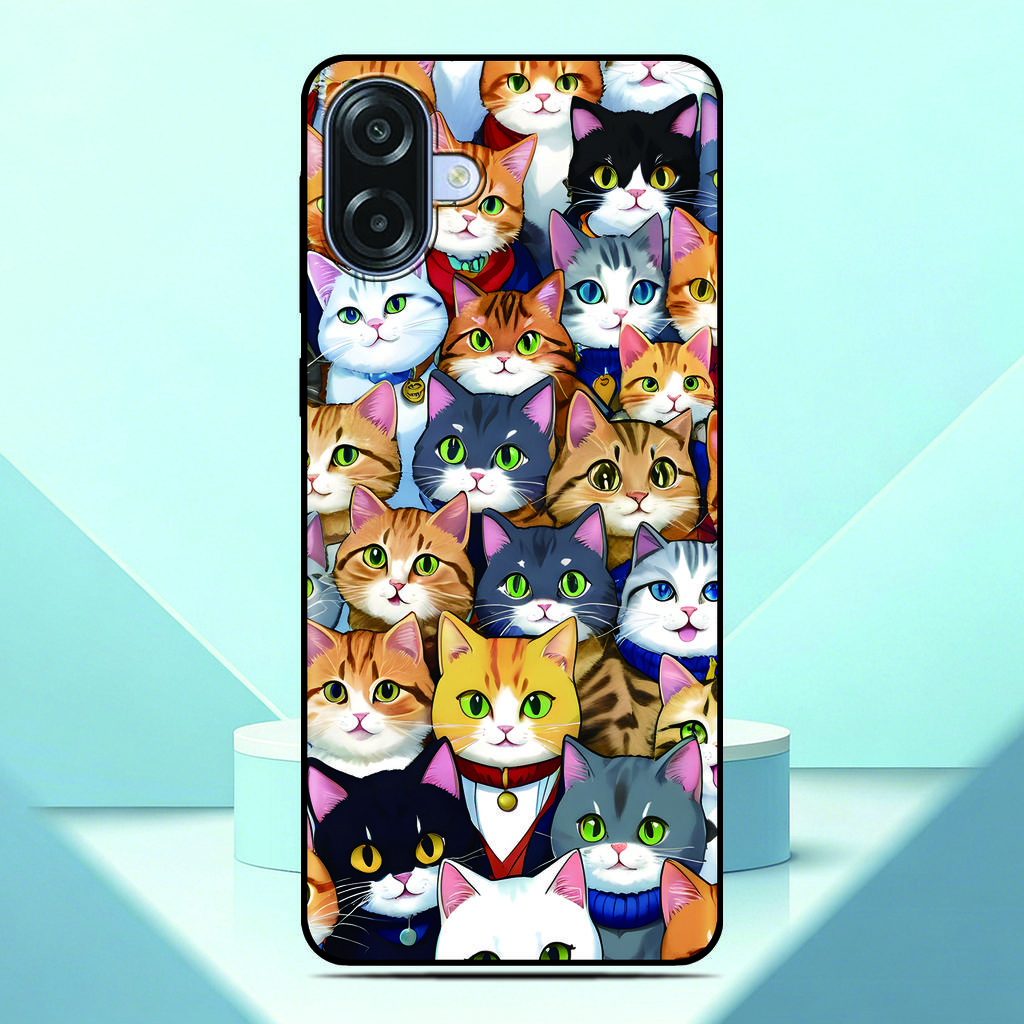 Lovely Kitten Anime Phone Case For OPPO A6T A6x A6 A5 Pro A5x A3 A3X A17 A17K 4G A78 A58 A54 A76 A57 A57s A2x Custom Photo Cover
