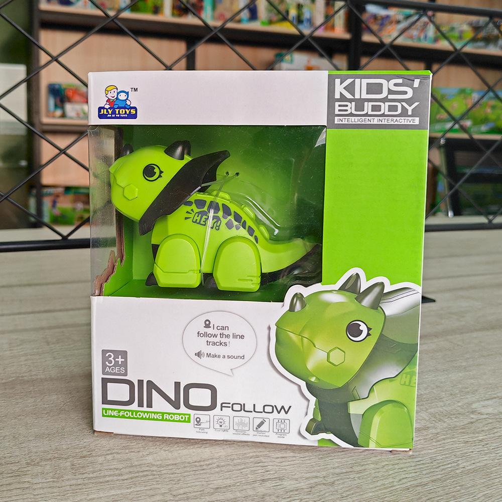 

Meng Fun Игрушка Динозавр, Раннее Образование Индукционное Отслеживание, Игрушечный Автомобиль Динозавр С Музыкой зелёный
