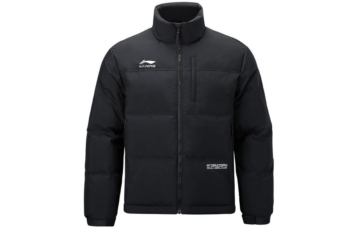 Пуховики Li Ning Мужские Черный Воротник-стойка Умеренный Другое AYMS179-3 5XL
