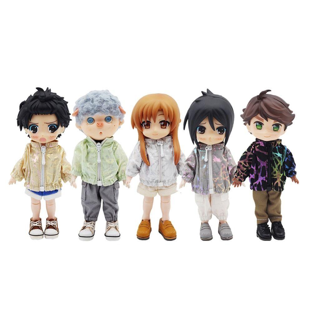 OB11 Doll Clothes Fashion Tops Long-sleeved Sunscreen Jacket Mini Zipper Coat For Obitsu11Clothes 1/12bjd Dolls Accessories Toys