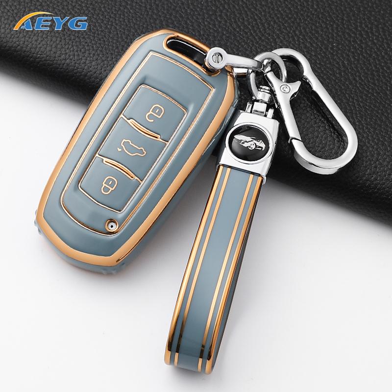 Tpu Car Key Case Cover For Geely Emgrand 7 Gx3 Atlas Gs Nl3 Gili Emgrand 7 Ex7 Gt Gc9 Protected Shell Fob Accessories