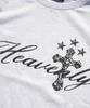 SAINTPAIN Sp Heavenly Cross Crop Short Sleeve Tee White