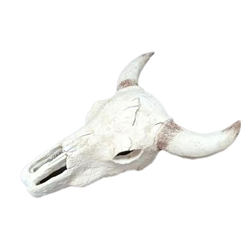 Delicate Skull Hallowed Cave Terrarium Hideouts Goat Head Shape Aquarium Decors
