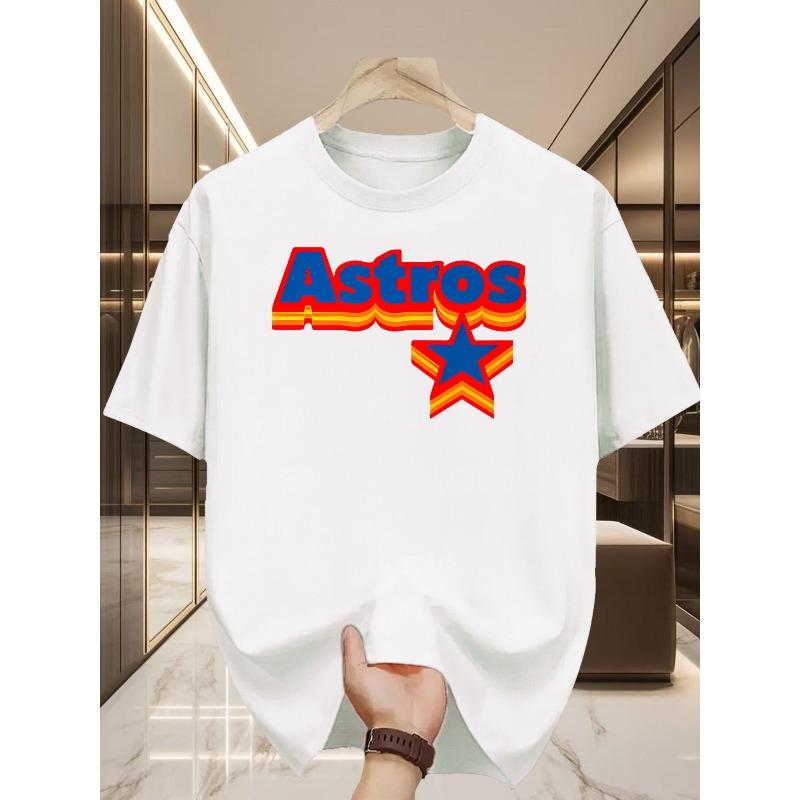 Vintage Star-print Crewneck T-shirt, a Must-have Fashionable Casual Item S
