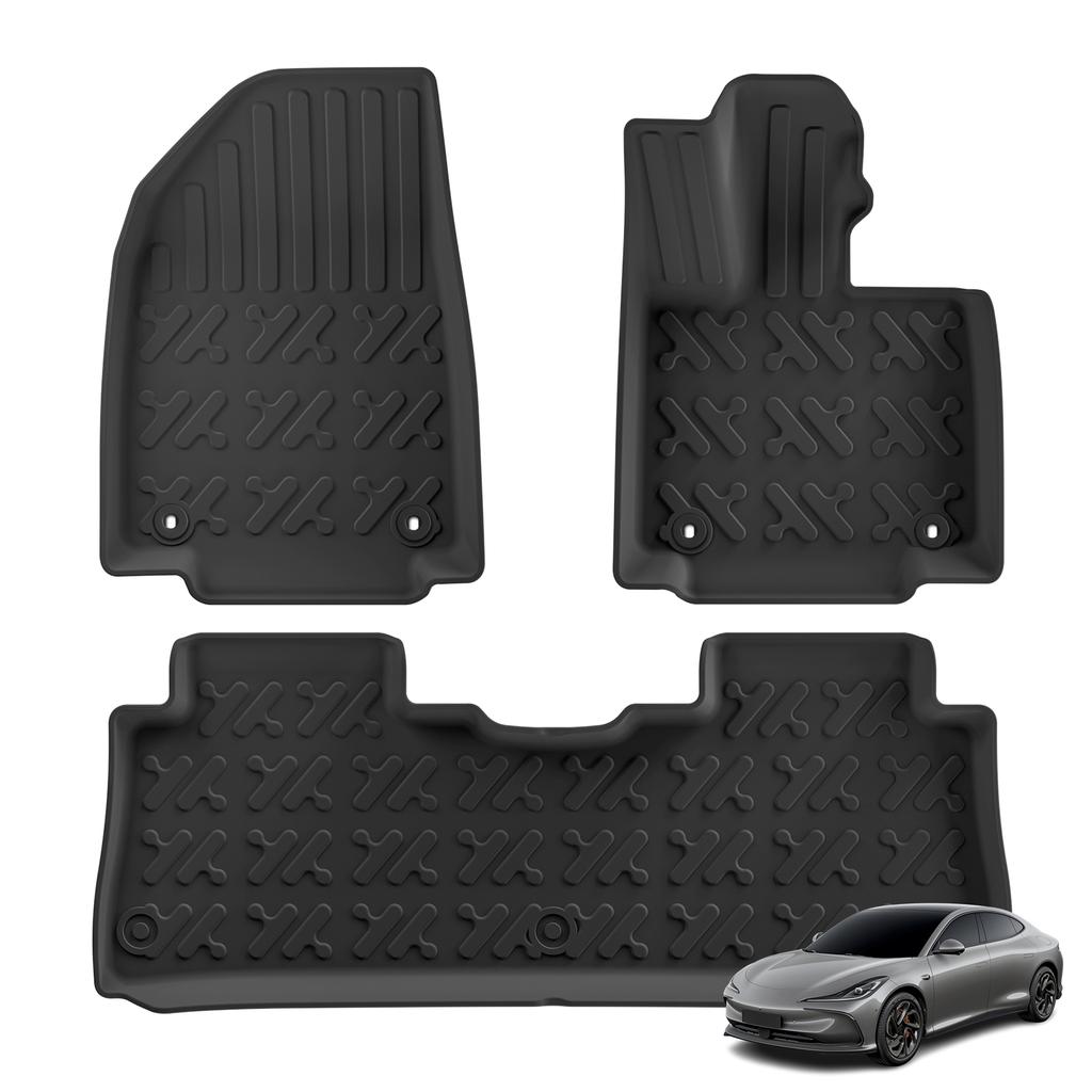 Smabee Right Drive for MG IM6 /IM LS6 2025-2027 Car Floor Mats Trunk Pad TPE Foot Pad All Weather Waterproof Accessories Black