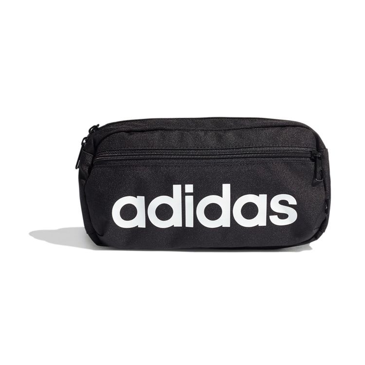 Adidas Linear Bum Logo Print Recycled Polyester Crossbody Waist Bag Unisex Bags Black GN1937 Black