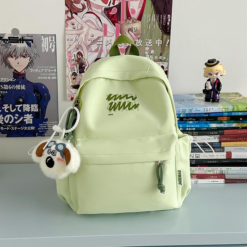 

Letter printing schoolbag Large capacity backpack Tooling brand Versatile student backpack Light travel