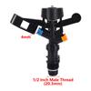 Garden Automatic Rotating Sprinkler Stainless Steel Tripod Irrigation Stand 360-Degree Water Jet Garden Lawn Sprinkler Tool 1Pc