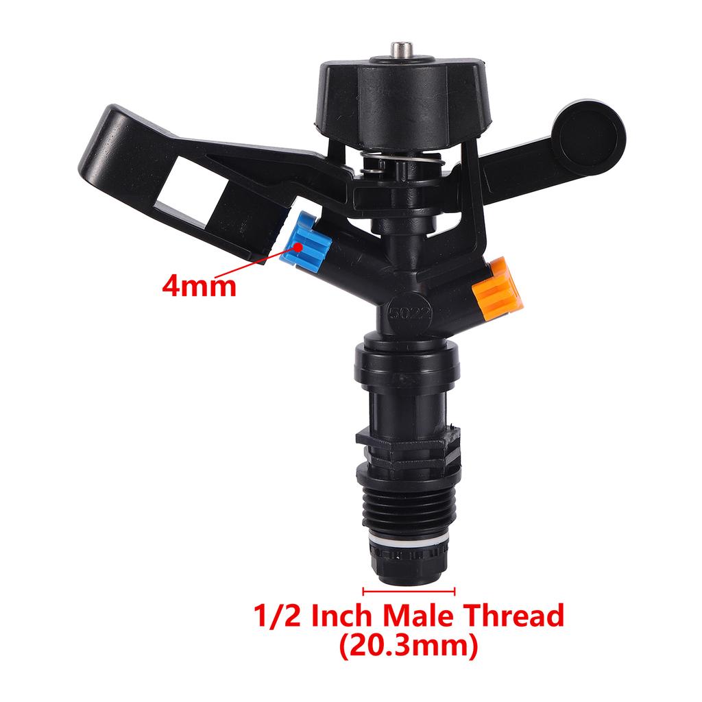 Garden Automatic Rotating Sprinkler Stainless Steel Tripod Irrigation Stand 360-Degree Water Jet Garden Lawn Sprinkler Tool 1Pc