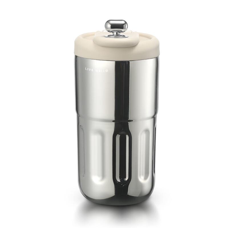 Wushengwu Digital Display Ceramic Lined Insulated Thermos, 410ml