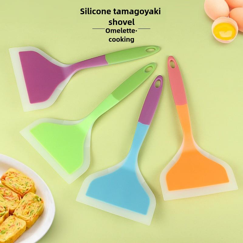 Non-stick pan special spatula silica gel frying pan spatula wide surface silica gel spatula omelette spatula
