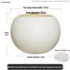 Black King Kong Resin Flower Pot - Large Cream-Style, Round for Living Room