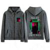 Rapper Jazzy Bazz Nuit Album Graphic Zipper Hoodie Men Women High Quality Sweatshirt Vintage Oversized Gothic Zip Up Sportswear