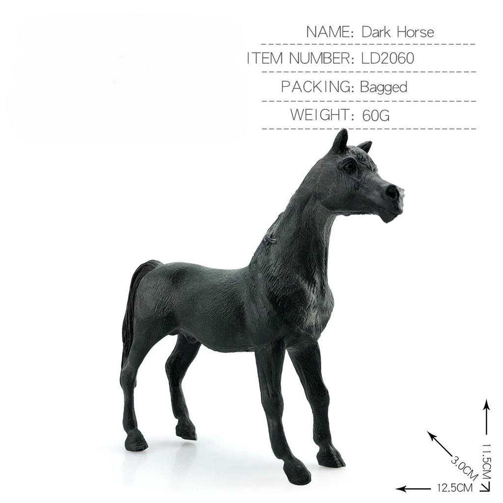 Simulated Animal Horse Models  Foals  Steeds  Black Horses  Thousand-mile Horses  Wild Horses  Children's Cognitive Toys  Animal Model Ornaments