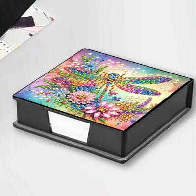 Libelle DIY Diamant Malerei Set Notizbox Memo Papier Aufbewahrungsbox Diamant Kunst