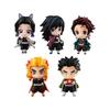5Pcs Anime Demon Slayer Set Toy Figure Action Figure Kamado Tanjirou Nezuko Car Ornament Desktop Zenitsu Decorative Inosuke Doll