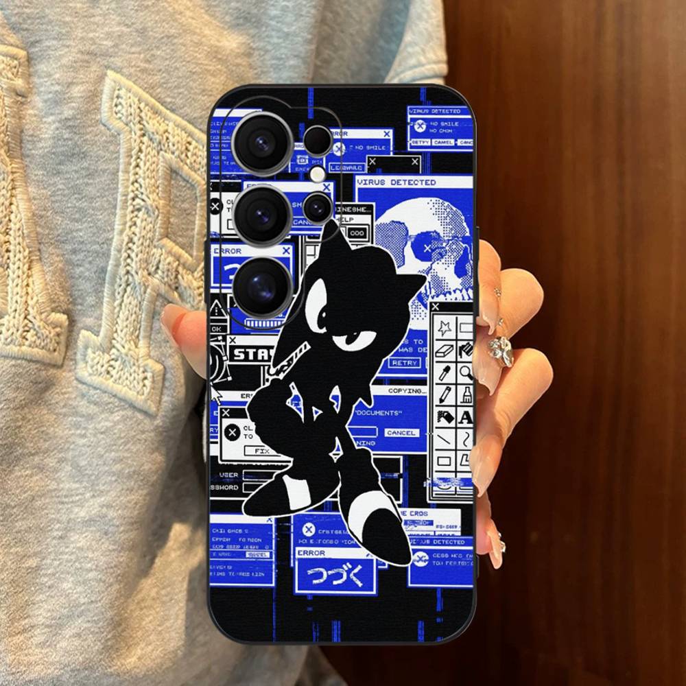 Game Sonic Movie Anime Phone Case For Samsung S 24 Fe 25 Ultra Plus 20 Lite 21 30 22 23 24 22 Ultra 5G Fundas