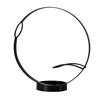 Yousheng Single Wine Bottle Holder for Countertop, Modern Metal Wine Rack Stand with Round Base, Elegant Gift for Home Bar Kitchen