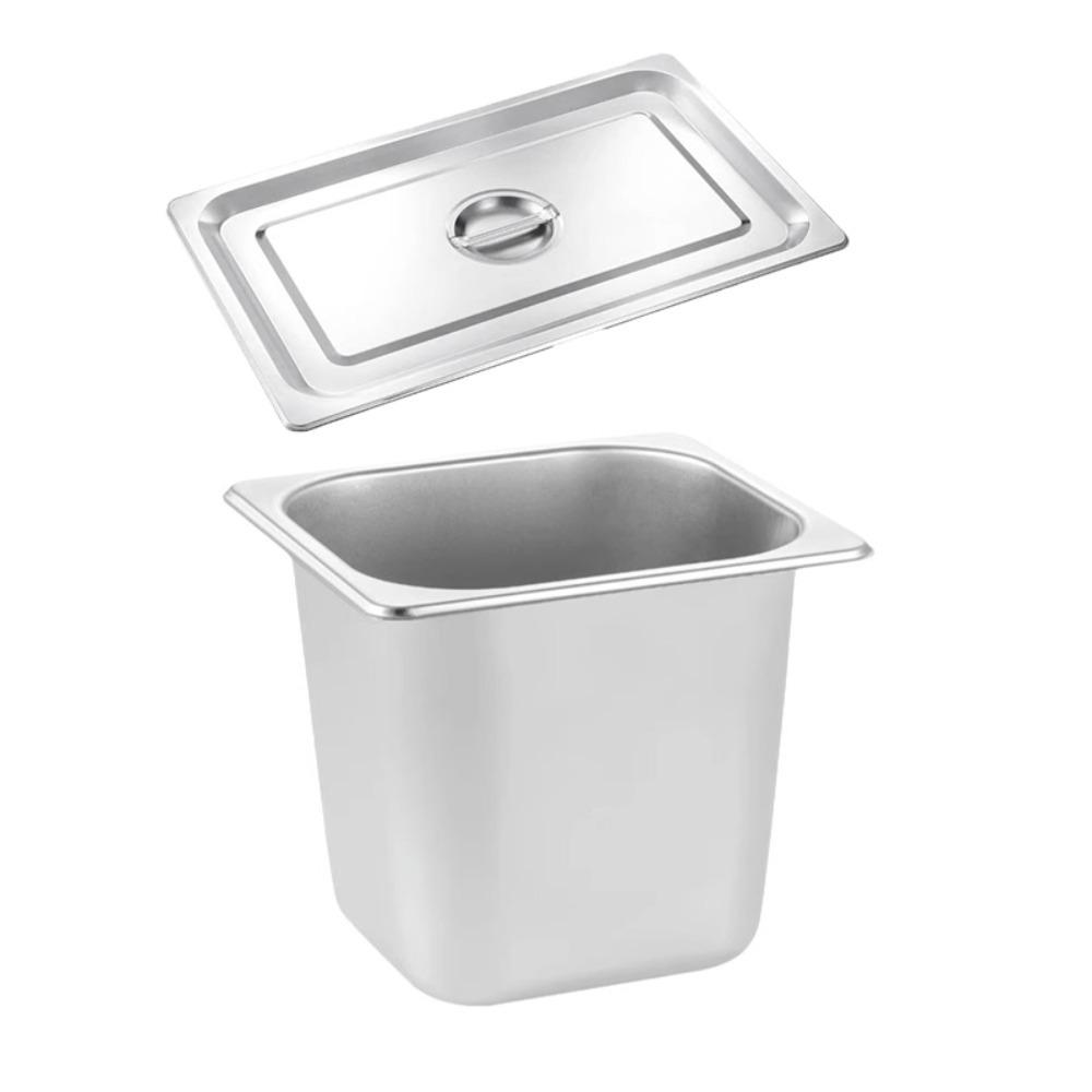 Rust-proof Canteen Food Basin Rectangular Food Preparation Box Durable Food Storage Box  Hotel