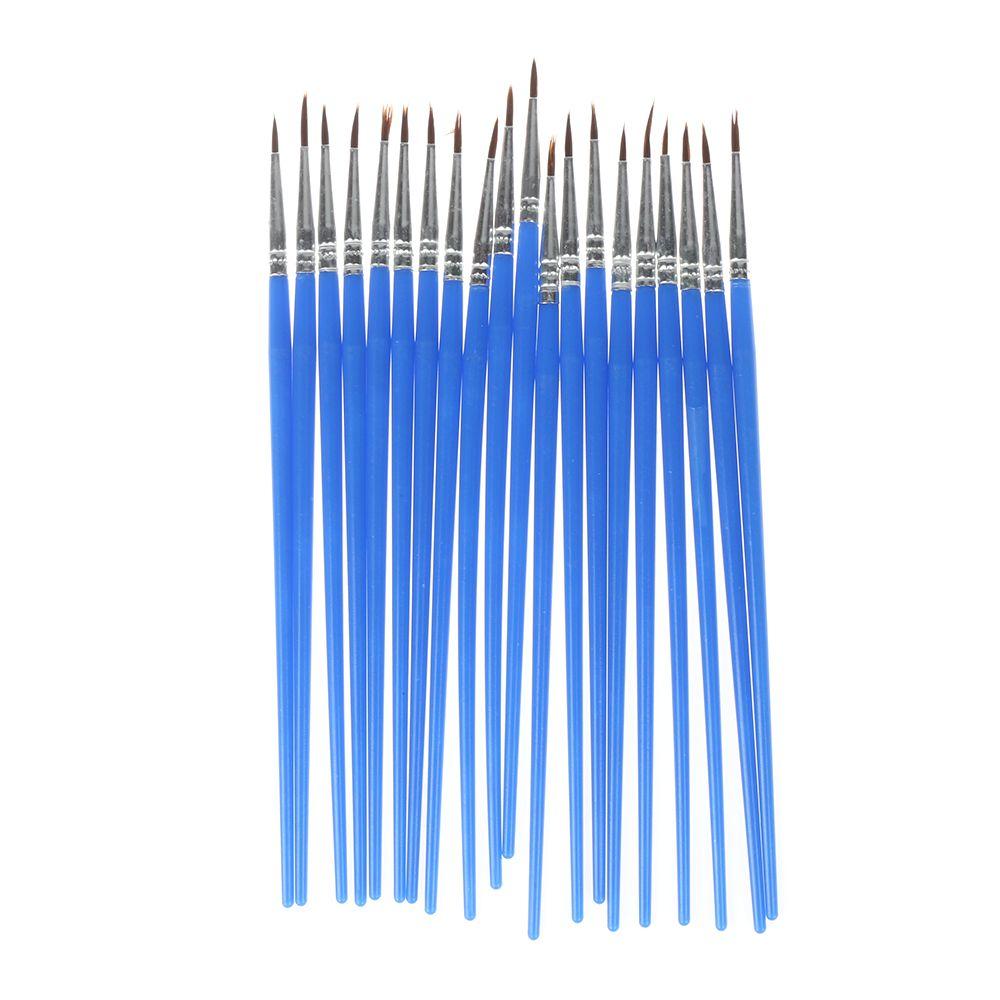 10pcs/set Crafts Artist Tool Drawing Oil Painting Brushes Watercolor Nylon Hair Hook Line Pen