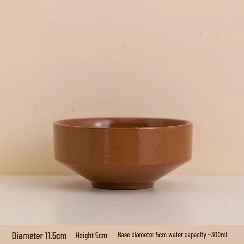 Vintage Coarse Pottery Ceramic Rice Bowl