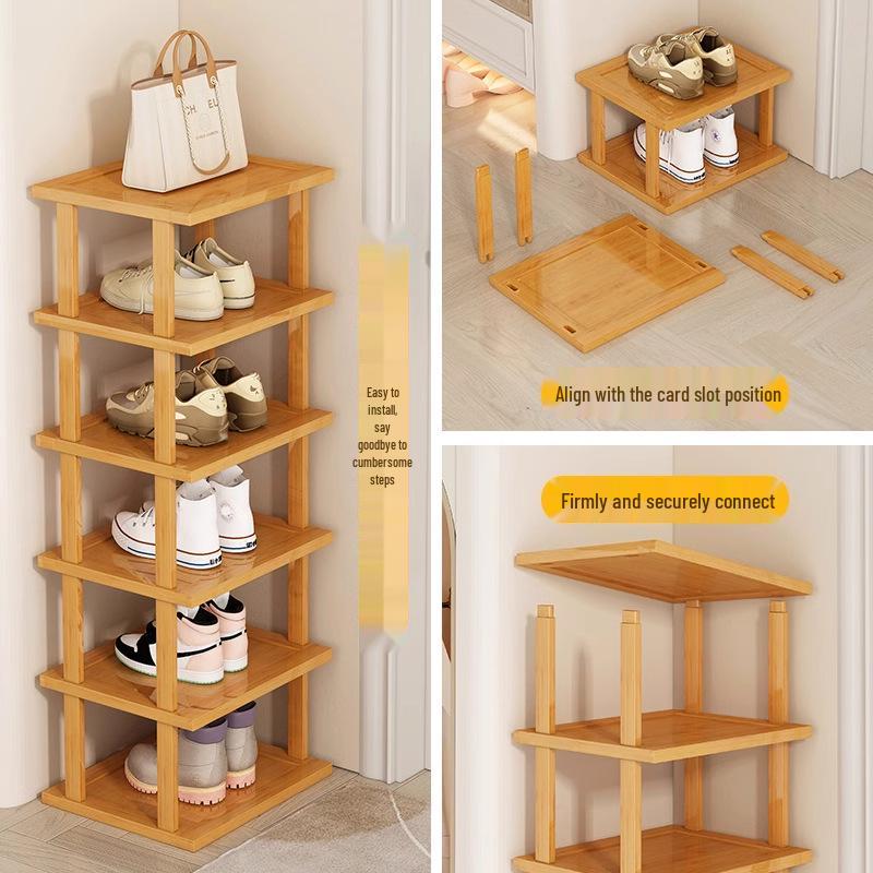 Compact Multi-Layer Shoe Rack for Doorway, Home, or Dorm - Space-Saving Under-Table Shoe Storage Cabinet