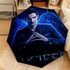 Lucifer Supernatural Drama Poster Automatic Umbrella Suitable Travel Portable Umbrella Outdoor Sun Shading Umbrella Gift Daily Essentials